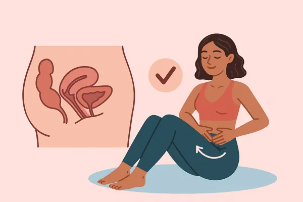 mulher fazendo exercícios de kegel
