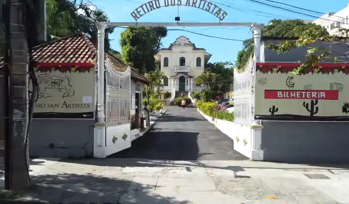 Entrada do "Retiro dos artistas"