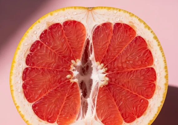 imagem de fruta cortada ao meio